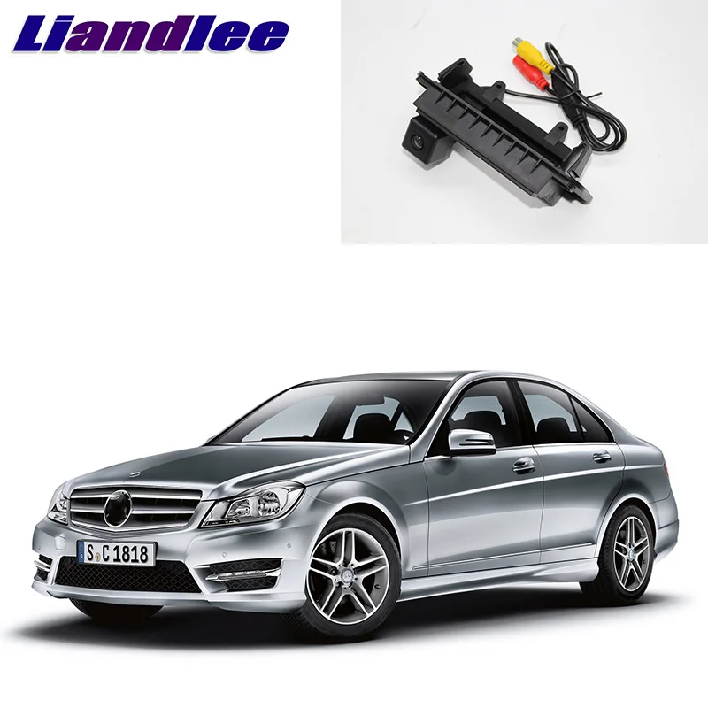 Камера заднего вида LiandLee с ручкой багажника для Mercedes Benz C Class MB W204 C230 C200 C180|trunk handle|car