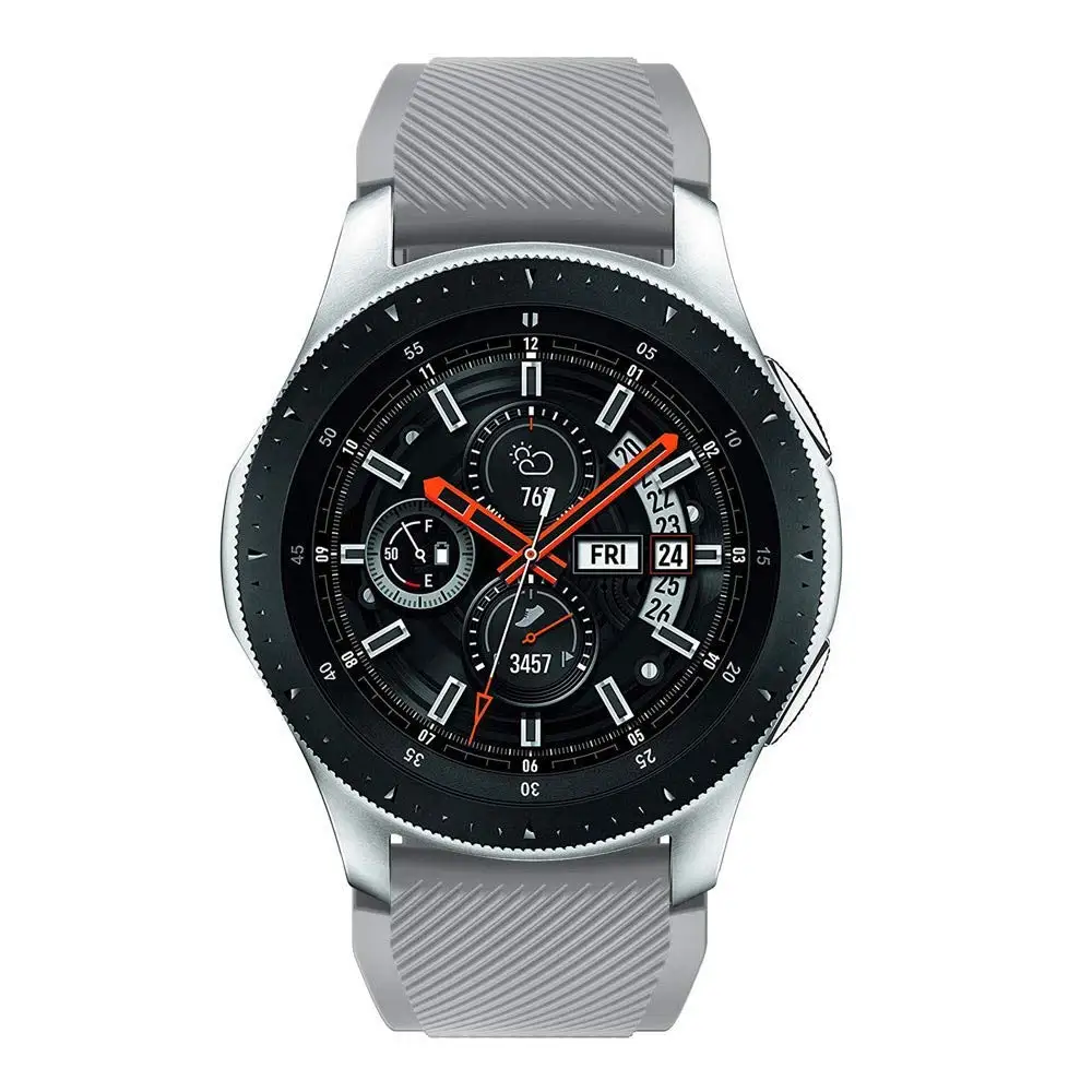 JANSIN спортивный силиконовый ремешок для samsung Galaxy Watch 46 мм ремешок для samsung gear S3 Classic/S3 Frontier 22 мм Универсальный браслет