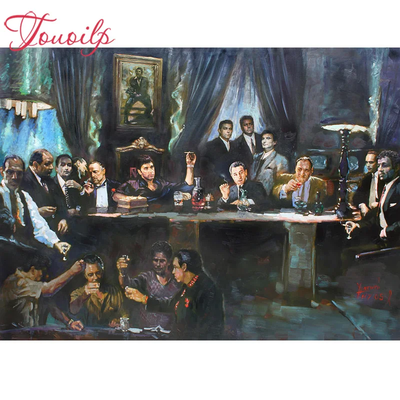 

5D DIY Diamond Painting"Scarface Classic Movie"Al Pacino Full Diamond Embroidery,3d Cross Stitch,Mosaic,stickers,home decoration