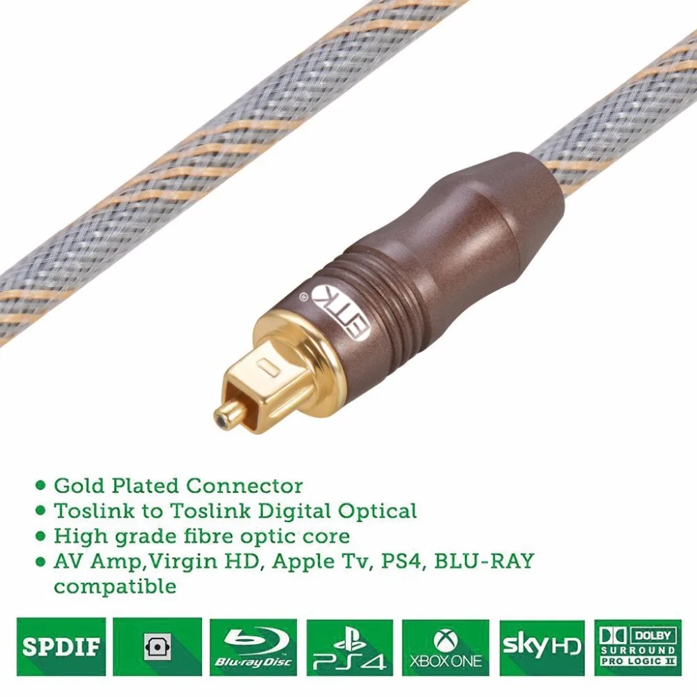 EMK оптический аудиокабель цифровой кабель toslink SPDIF разъем Папа папа 1 м 2 3 5 м|spdif