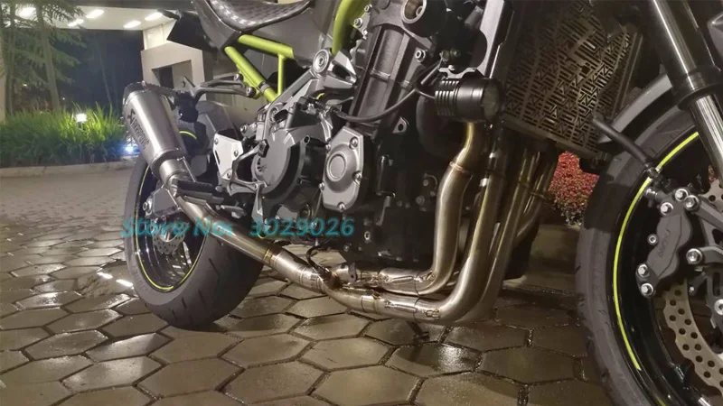 Новые слипоны полная система с выхлопной для Kawasaki z900 мотоцикл модифицированный Глушитель Трубы передний коллектор трубы