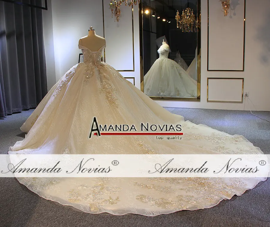 Высококачественное роскошное Бальное Платье Amanda Novias свадебное платье на заказ