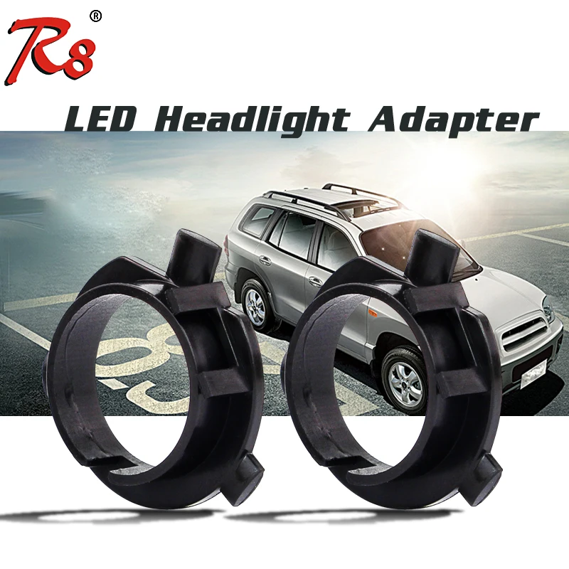 R8 для фиксации H7 светодиодные фары BulbsFor Kia K4 K5 Sorento Hyundai Veloster Coupe Sonata 9 Grand SantaFe 2 шт.