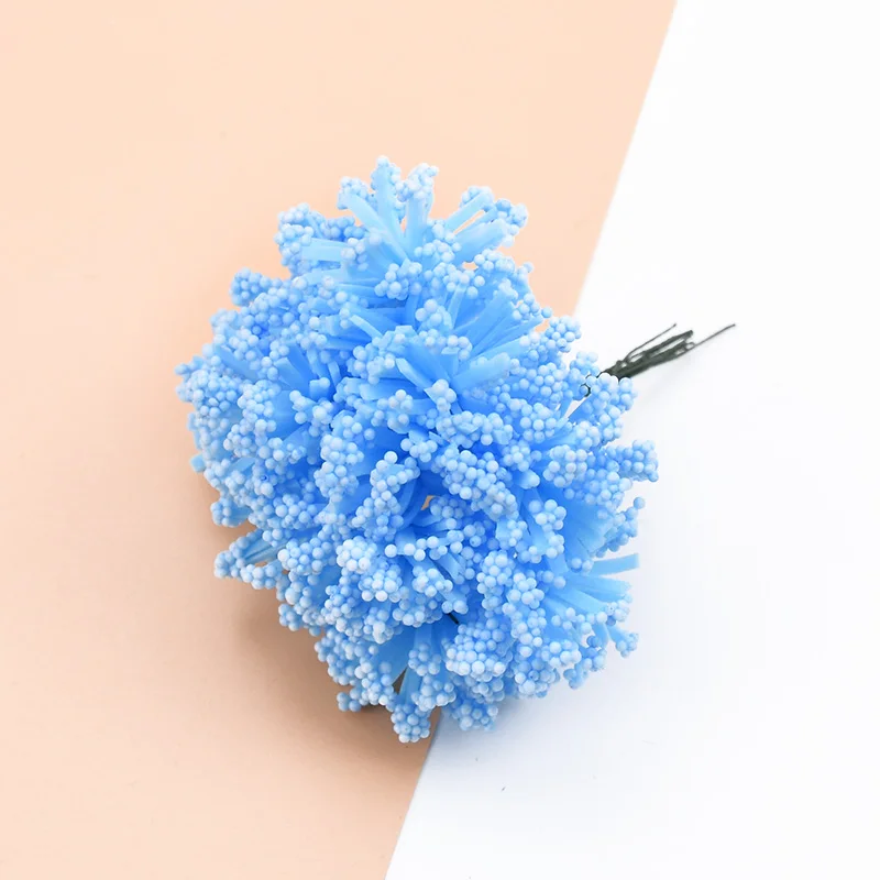 blue 12 шт. Свадебный домашний декор PE Лаванда аксессуары для украшения дома цветы для скрапбукинга diy гирлянда Подарочная коробка искусственные цветы - Цвет: blue