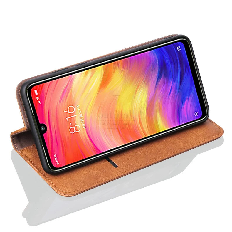 Роскошный тонкий кожаный флип-чехол в стиле ретро для mi Xiao mi Red mi 7 7A/Note 7 Pro Чехол-кошелек с подставкой для карт Магнитный чехол-книжка чехол для телефона