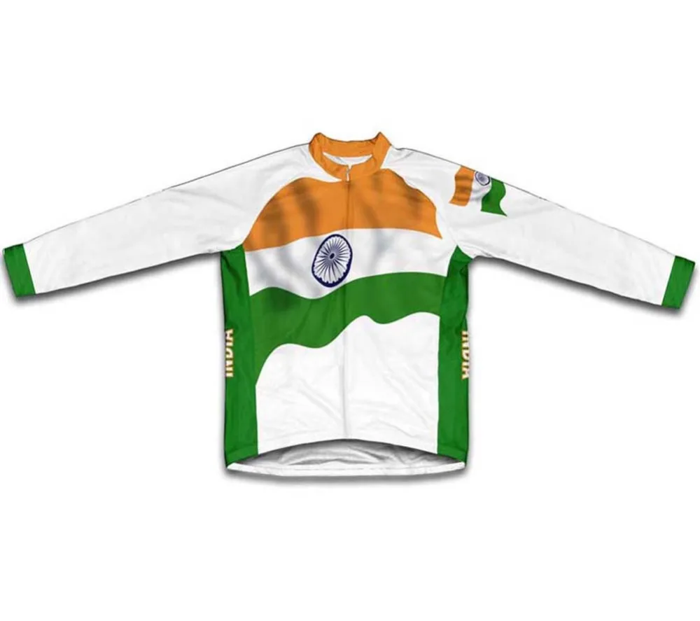 

India Flag Winter thermal Cycling Jerseys Winter Clothing Wear 2016