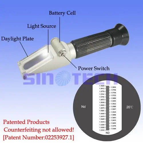 Оптовая продажа ручной светодиодный рефрактометр масла 1 435 ND ZGRD 025/ATC|refractometer