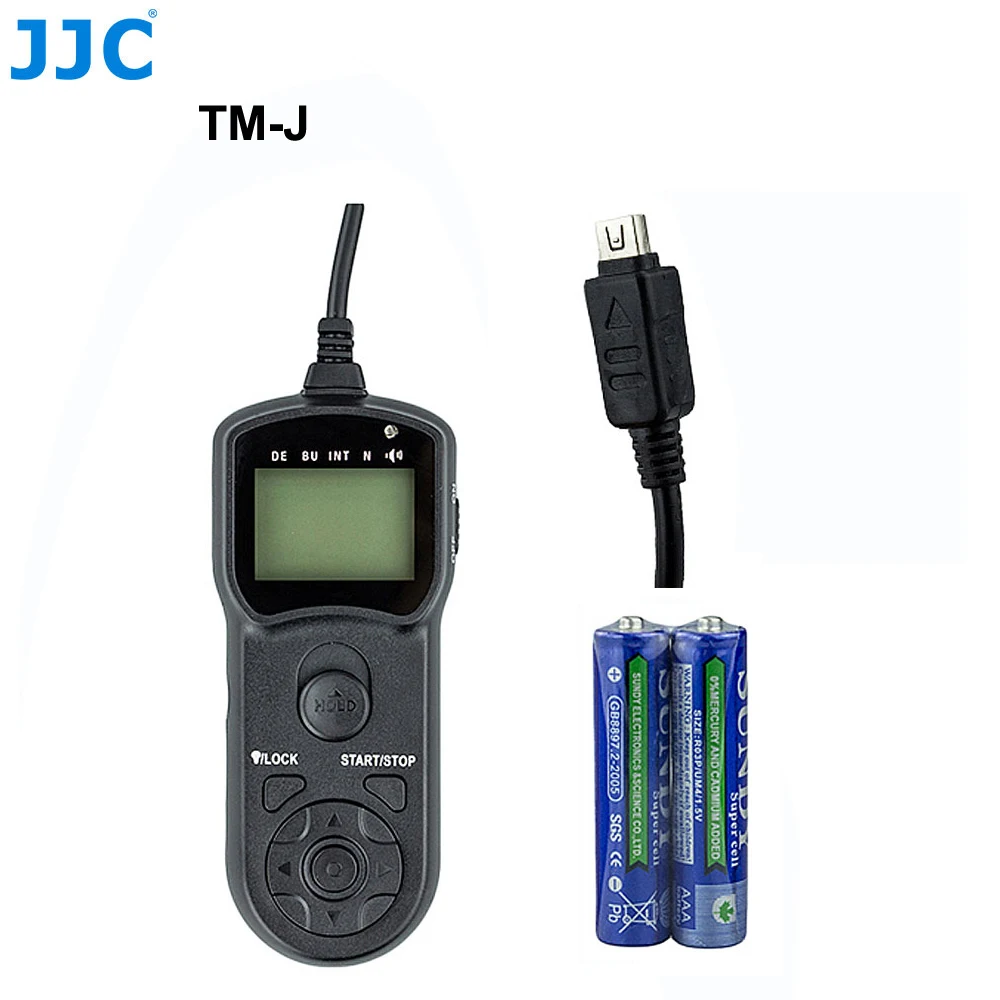 TM-J JJC камера Таймер Пульт дистанционного управления для Olympus OM-D E-M1 Mark II/PEN F/OM-D EM10 II/E-PL8 Многофункциональный спуск затвора - Цвет: TM-J