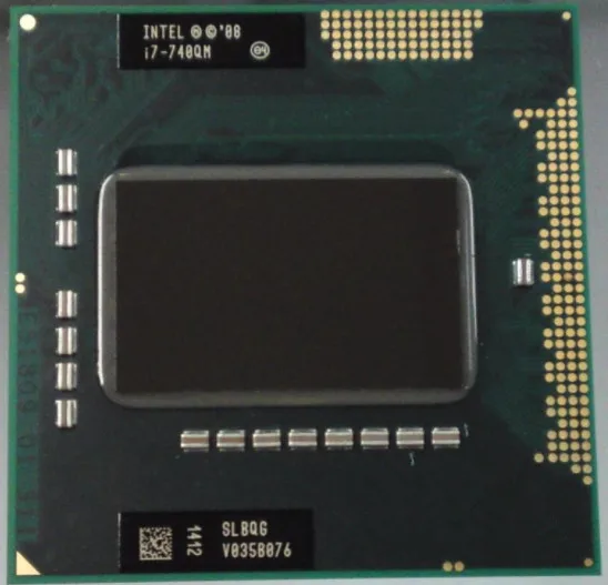 Оригинальный процессор intel CPU laptop i7 740QM 6M Cache 1 73 GHz SLBQG PGA988 45W ноутбук совместимый с
