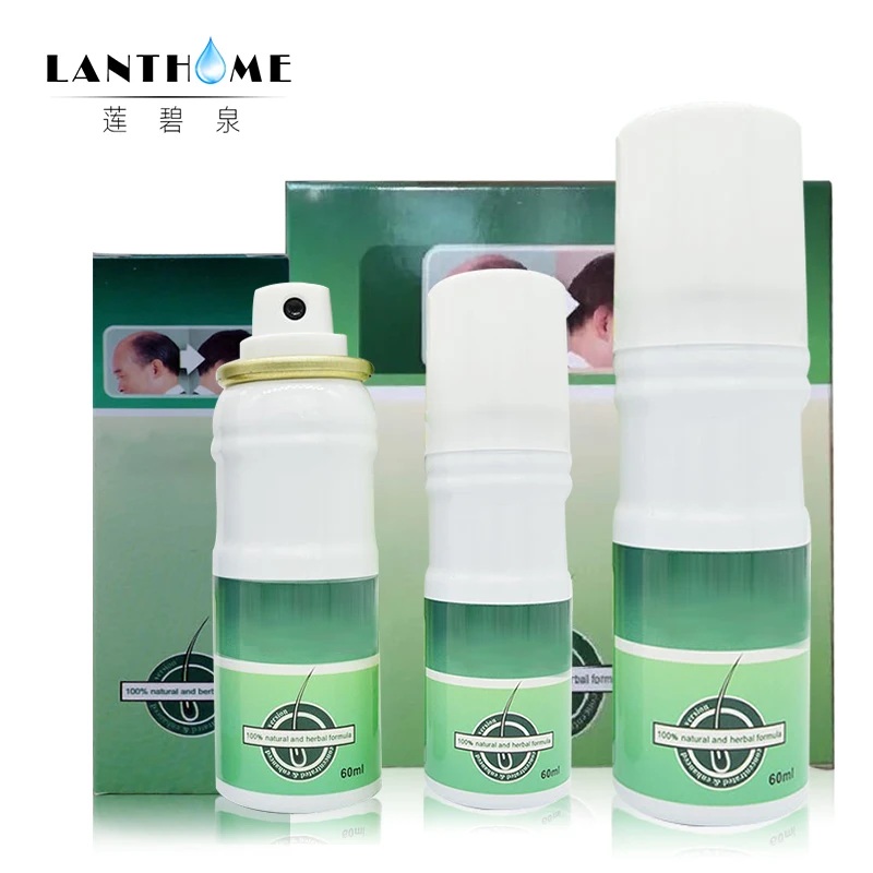 Lanthome 3 бутылки для роста ЛЫСЫХ волос pilatory дополнительная сила Sunburst алопеция