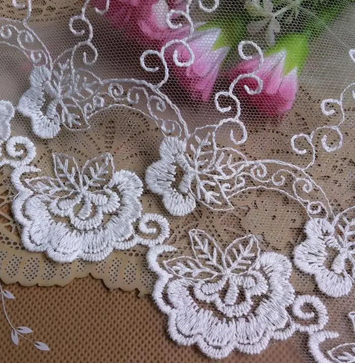 2016 New 3 Meters/Lot 13cm/5.2'' DIY Lace Trims Hollow Out Design Embroidery Ribbon Wedding Bride Dress Sewing Craft | Дом и сад