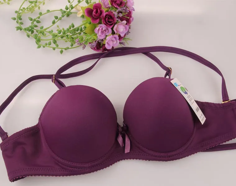 Женский бюстгальтер на бретелях с мягкой чашкой через шею | Женская одежда
