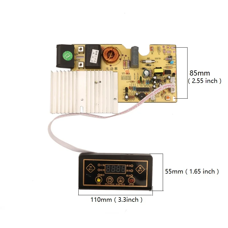 1800-2000 Вт 220 В отображение номера печатная плата PCB для ремонта индукционной плиты