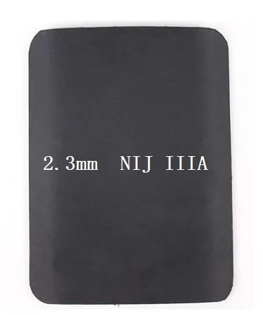2.3mm NIJ IIIA nij iv пуленепробиваемый бронежилет с покрытием 4,5 мм грудь Хлопушка AK47 пуленепробиваемые жилеты бронежилет 6,0 мм M16 3 вида толщины пластины - Цвет: 2.3mm NIJ IIIA