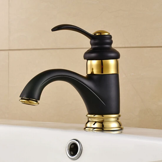 Antique Gold Black Silver Oil Basin Faucet Polish Brass Tap Bathroom Sink Mixer Small Bend Shower Kit | Обустройство дома