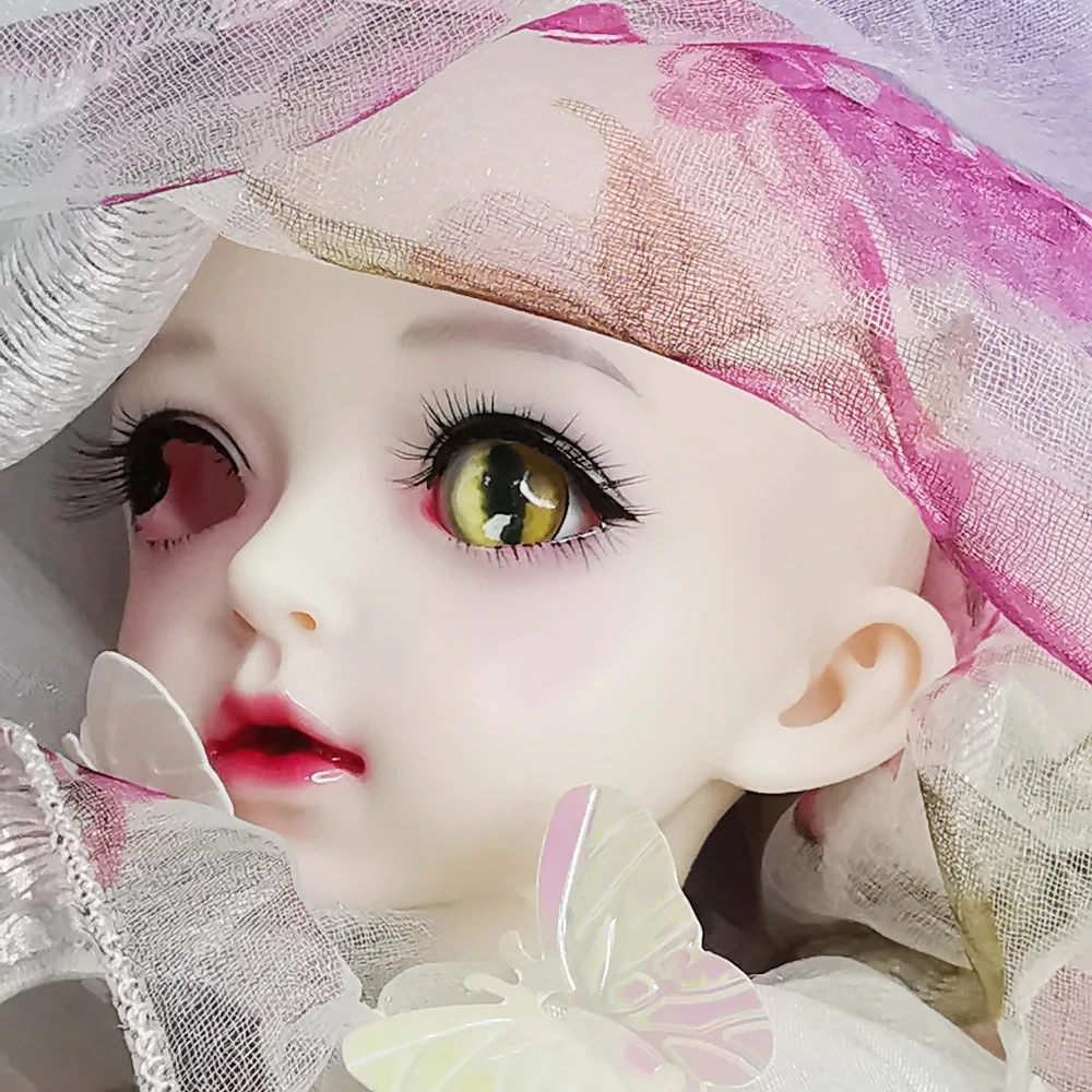 Пластиковые глаза для кукол Beast yellow eyes Bjd cat sd 1/3 1/4 1/6 8 мм 14 16 18 20 22 см Акриловые bjd