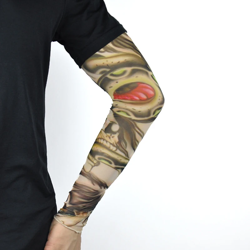 OPHIR 6Pcs Arm Tattoo Sleeves Assorted Mix Nylon Stretchy Fake Body Stockings_TA029 | Красота и здоровье