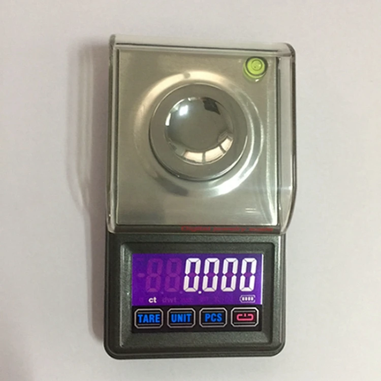 0.001g Precise Digital Jewelry Scales 20g 30g 50g Portable Electronic Counter Carat USB Scale Touch LCD Gold Germ Weight Balance