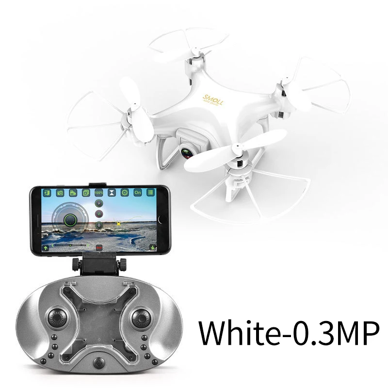 WHITE 0.3MP HD Глобальный беспилотный GW009C-1S мини-Дрон с камерой HD обновленный Квадрокоптер удерживающий высоту Радиоуправляемый вертолет дроны микро Дрон Квадрокоптер - Цвет: WHITE 0.3MP HD