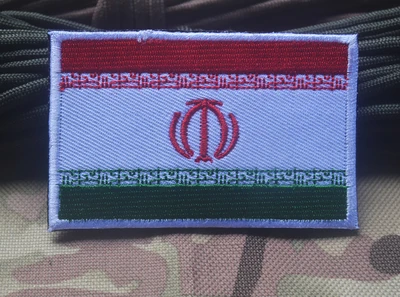 Iran 1 шт. тканевая нашивка Iran Kazakhstan syri Kuwait Kenya Flag patch ПРИШИТАЯ нарукавная нашивка для одежды наклейка на рюкзак DIY аксессуары - Цвет: Iran