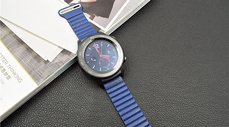 Кожаный ремешок с магнитной петлей 20 22 мм ремешок для часов huawei watch 2 Sport Classic samsung gear S3 Classic Froniter Ремешки для наручных часов