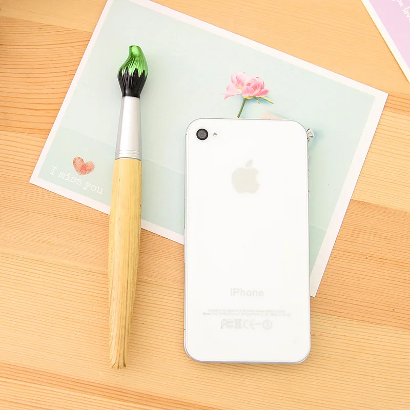 1 шт творческие студенческие щетка шариковых ручек вместимость мм шариковая