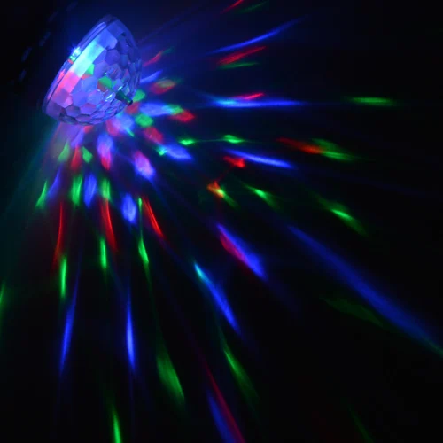 1 шт. 6 Вт полноцветный RGB из светодиодов авто вращающаяся сцена E27 ac85v-250v 265 В