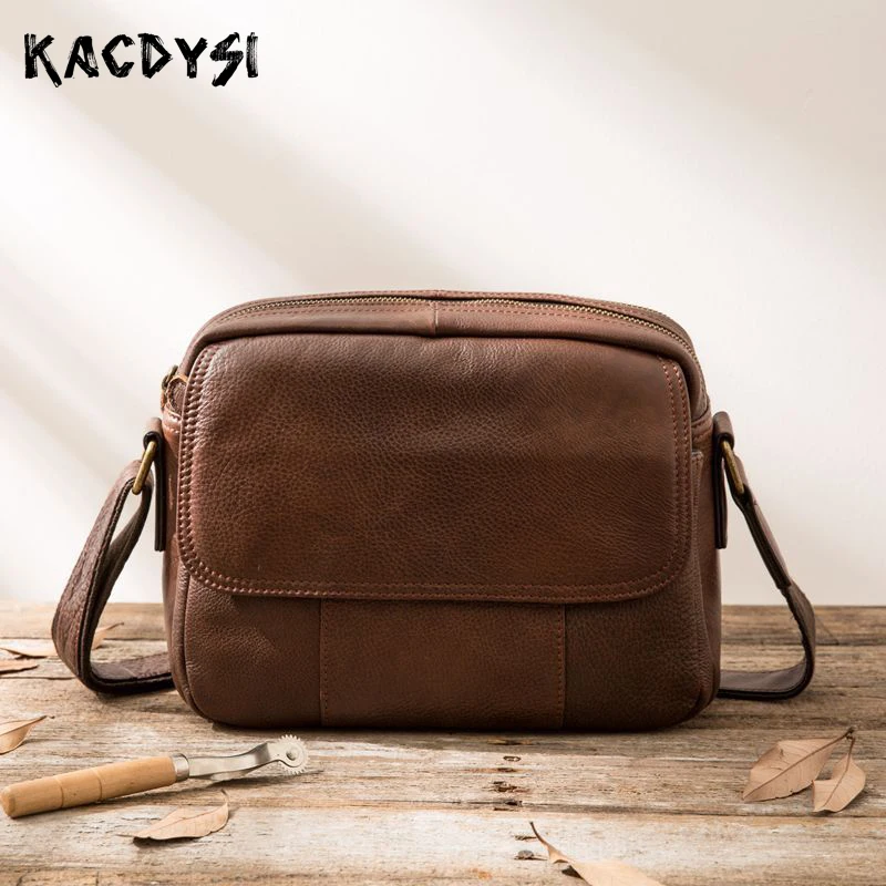 Новинка оригинальные мужские сумки-мессенджеры из натуральной коровьей кожи