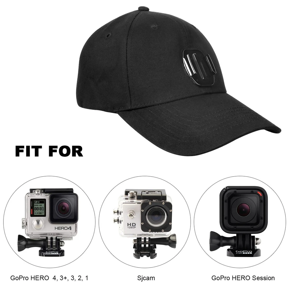 Регулируемая Брезентовая Солнцезащитная шляпа YIXAING для Gopro Hero 5 4 3 SJCAM SJ7 SJ6 M20 Eken H9 H9R