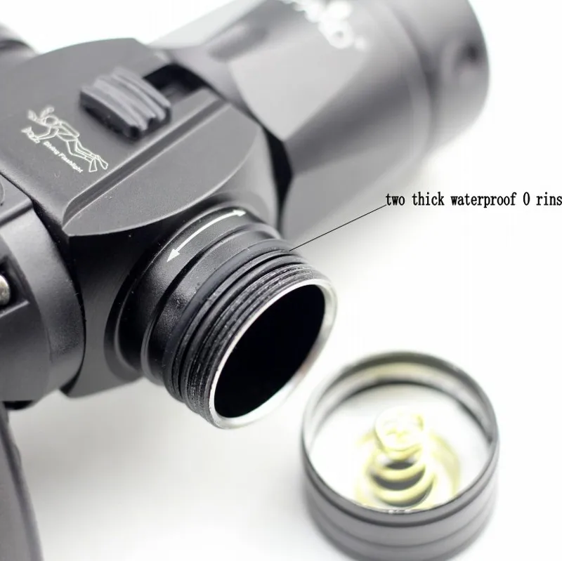 Фонарь T6 для дайвинга с аквалангом мощный водонепроницаемый налобный фонарь