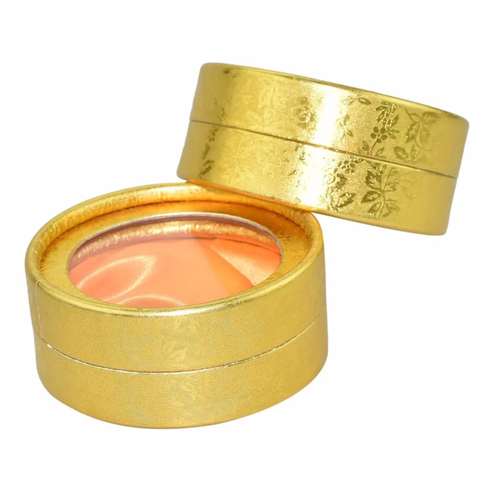 12 шт. картонный ювелирный набор коробка оптовая продажа желтый золотой