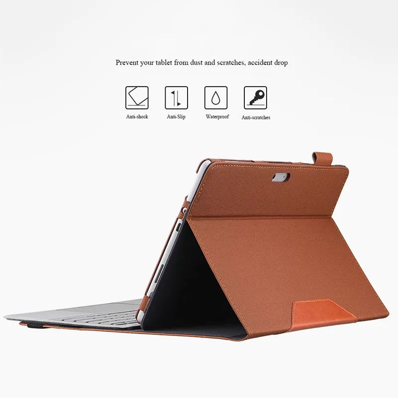 Для microsoft Surface Go чехол 10 дюймов бизнес противоударный PU кожаный чехол Coque Funda для поверхности Go полная защитная подставка оболочка