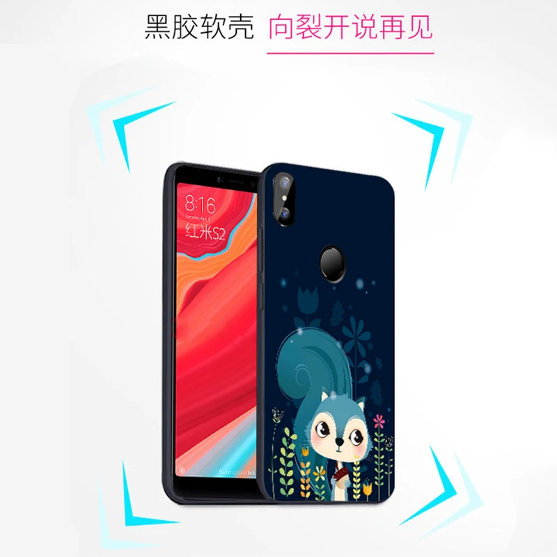 Чехол для Xiaomi Mi A1 чехол A2 Lite силиконовый с мультяшным рисунком задняя крышка Mia1 Mia2