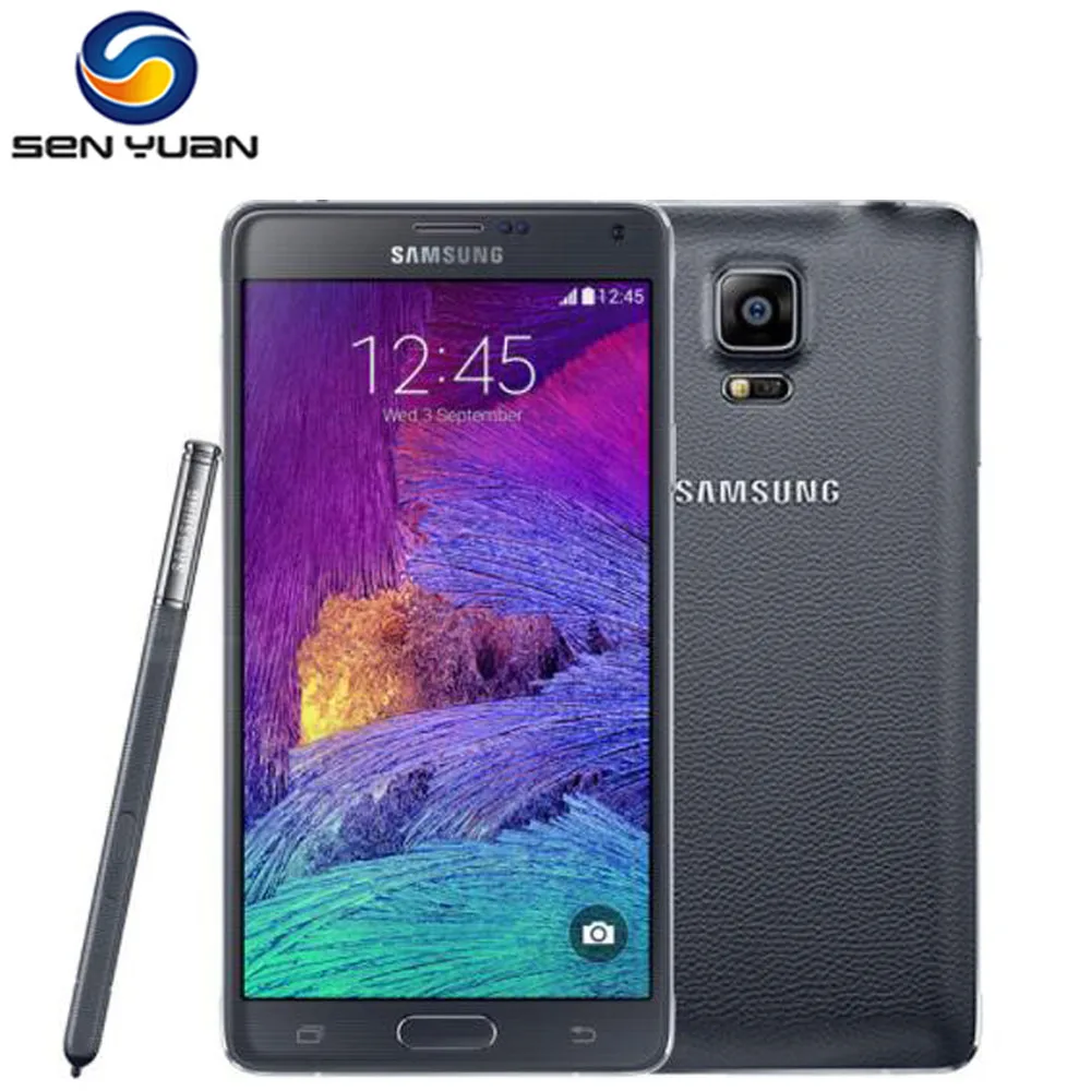 Оригинальный Примечание 4 разблокированный Samsung Galaxy Note N910A N910F N910P сотового
