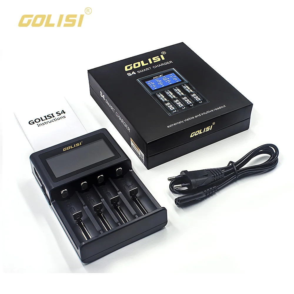 Golisi 4 шт. S43 IMR 26650 4300 мАч 40 А E-CIG перезаряжаемая батарея для вейпа с S4 умное зарядное