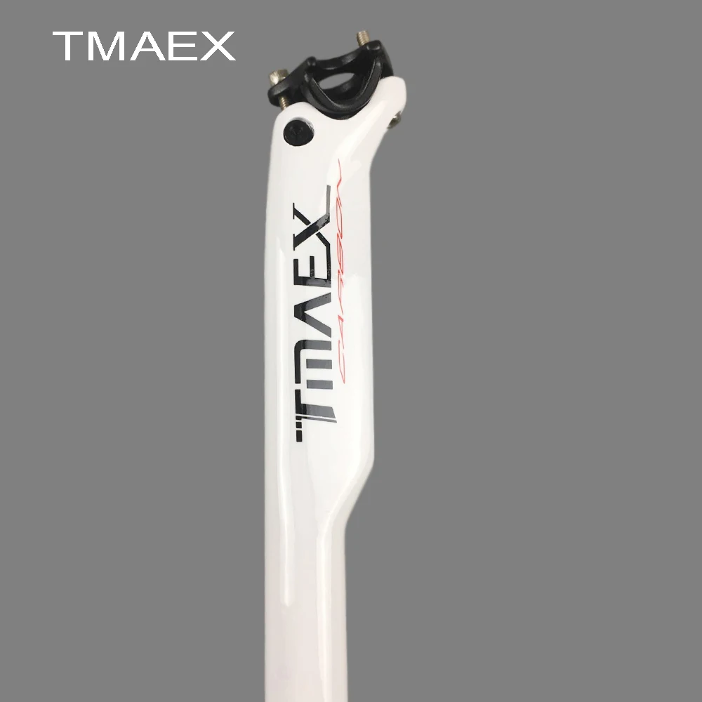 TMAEX полностью углеродный Подседельный штырь для шоссейного велосипеда запчасти