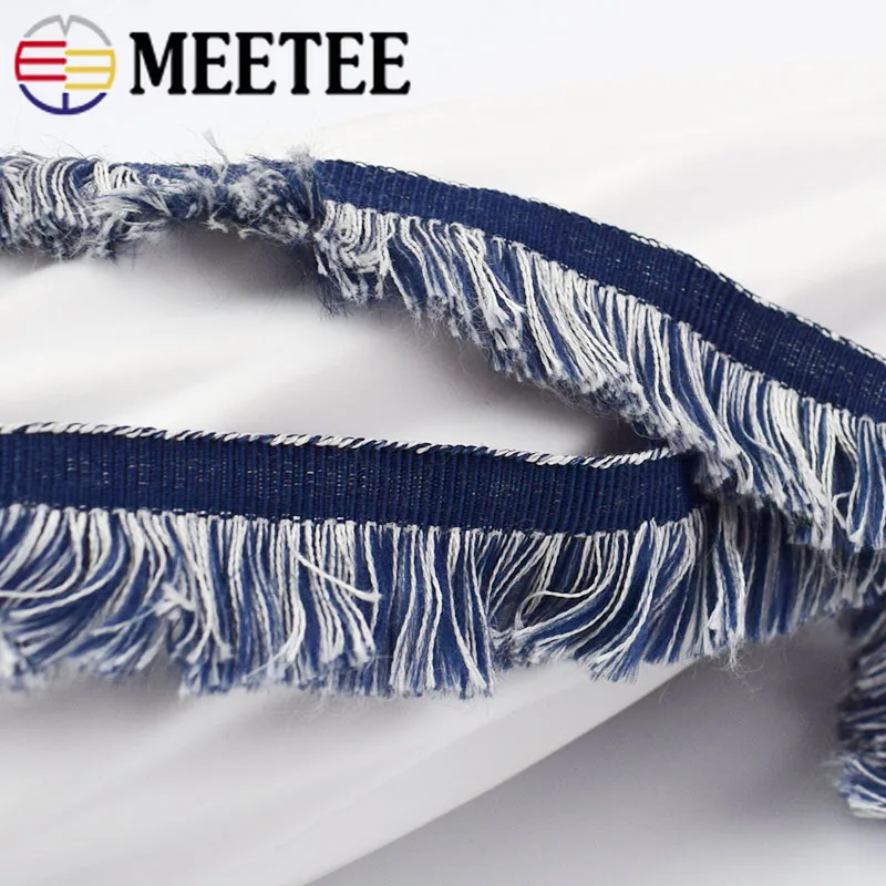 Meetee 9yards 23mm Fringe Lace Decorative Webbing DIY Handmade Hat Neckline Jewelry Clothing Home Accessories Ribbon BD360 | Дом и сад