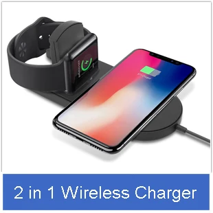 Airpower для iWatch 2 3 4 QI Беспроводное зарядное устройство для iPhone X 8 8plus Быстрая зарядка для Apple Watch Sumsang S9 S8 S7 S6