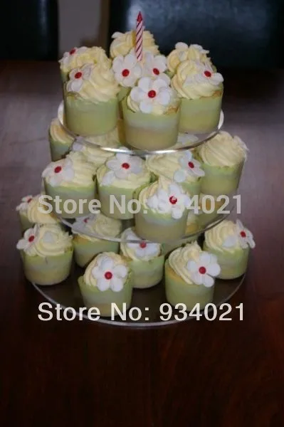 

3 Tier Acrylic Cupcake Stand / Birthday Party Cupcake Stand / Dessert Display