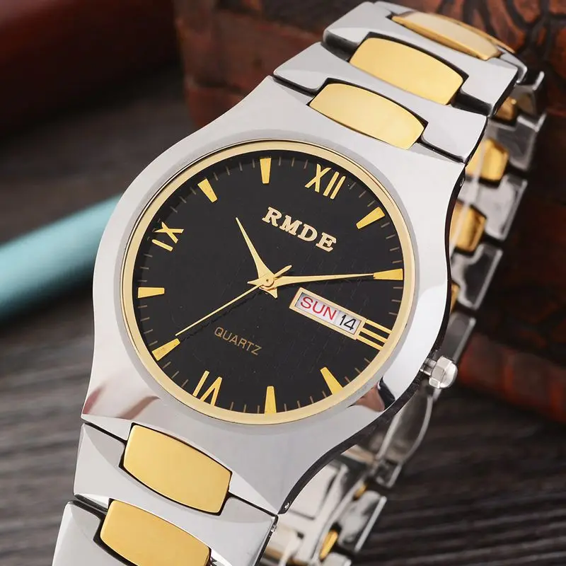 Мужские наручные часы из вольфрамовой стали с датой|watch brand|watch brand menwatch business |
