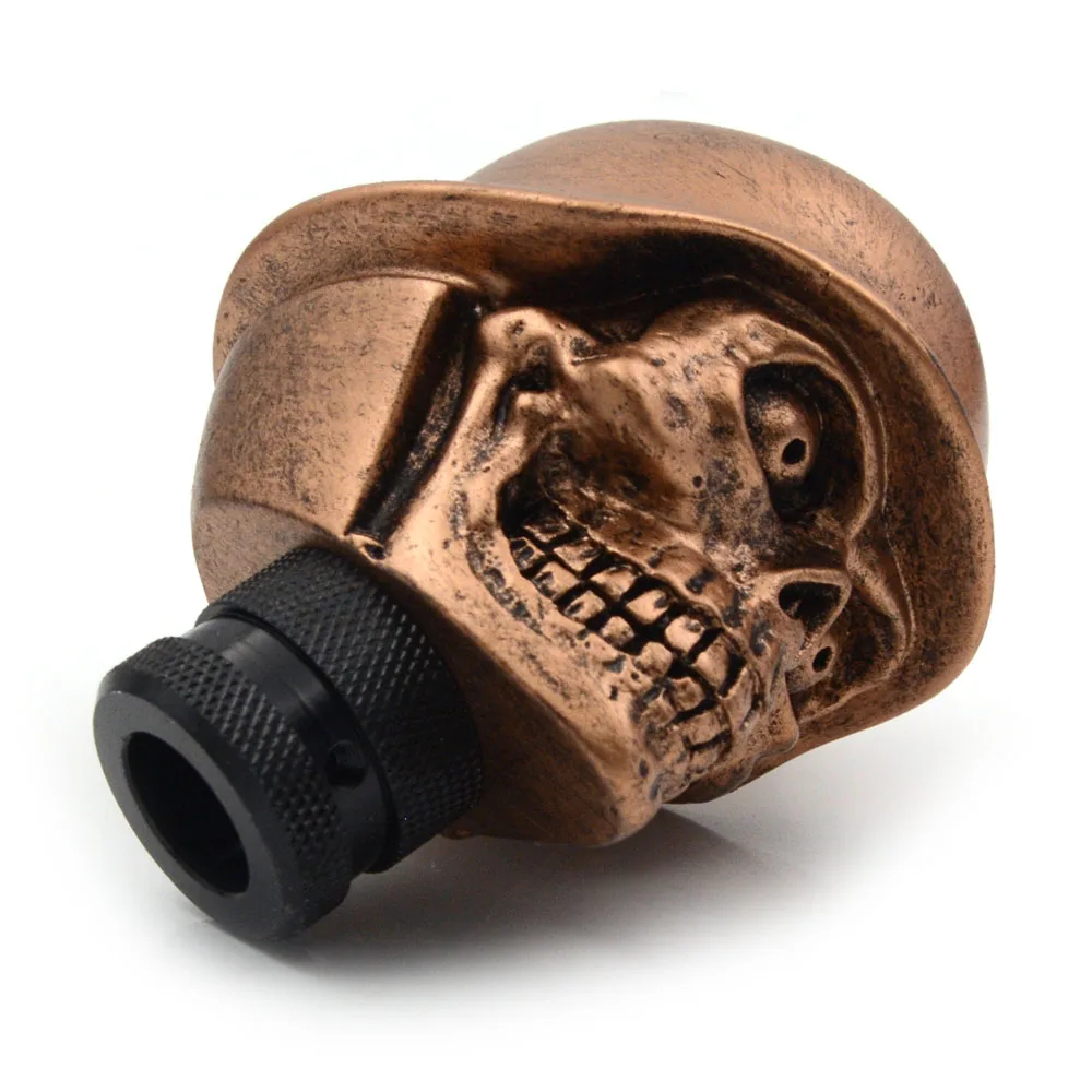 Gzhengtong Super Personality Car Modification Gear Shift Devil Knob Modified Resin Soldier Skull Golden Color | Автомобили и