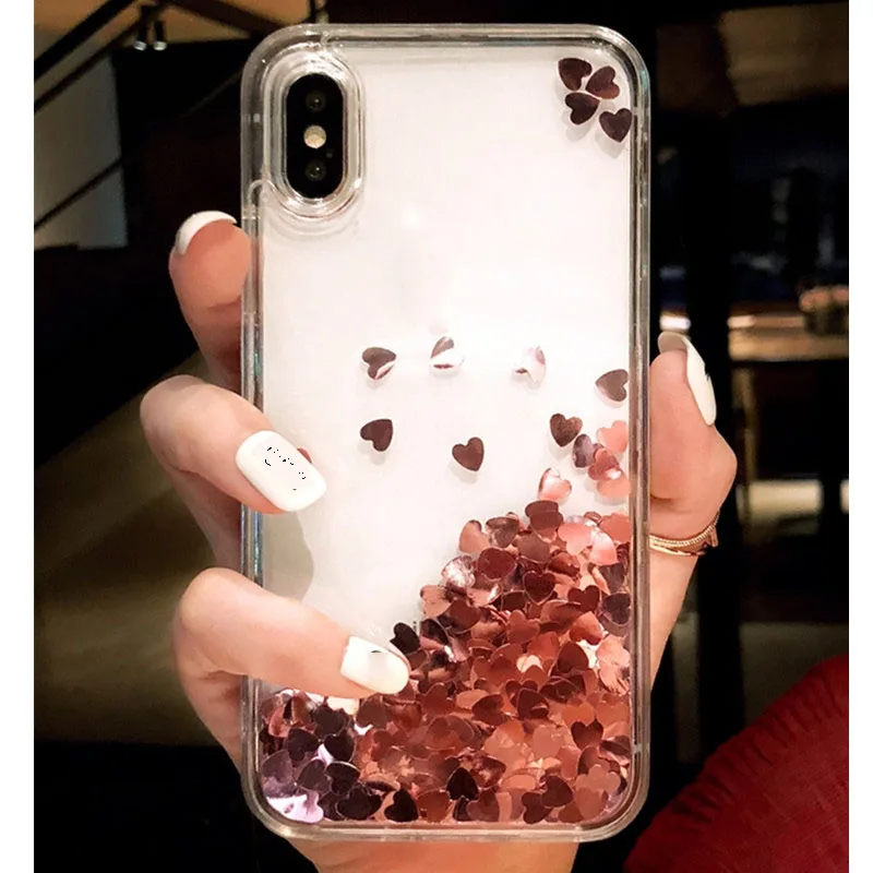 Чехол для iPhone XS max X чехол с динамическим жидким песком Apple 7 6 8 6s plus XR футляр |