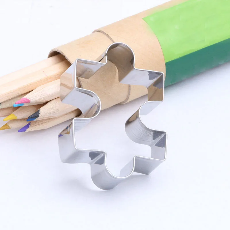 Лидер продаж форма для украшения Пазла сделай сам помадки торта печенья резак