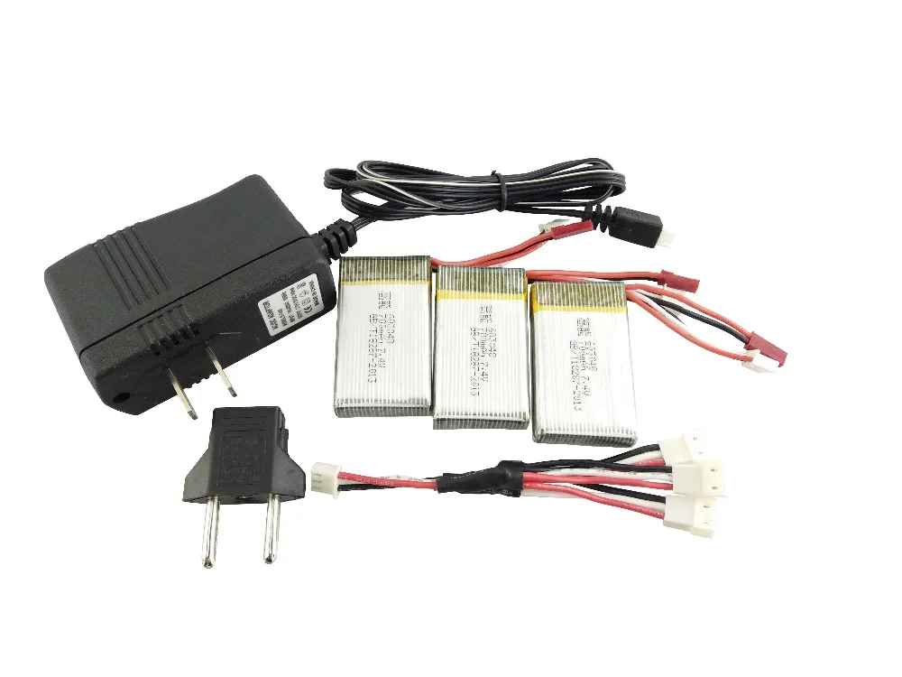 MJX x600 X601H Lipo battery 3in1 EU/US зарядное устройство адаптер запасной 7 4 В 25C 700 мАч bateria для
