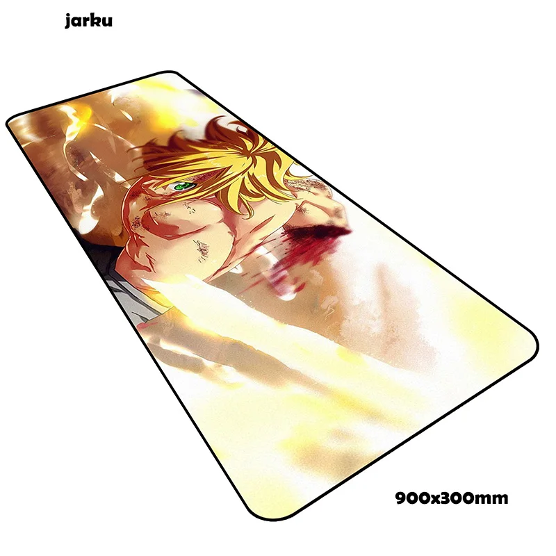 Nanatsu no taizai коврик для мыши 900x300 мм коврики эргономичный компьютерный Коврик Для Мыши игровые аксессуары ноутбук большие игровые коврики и чехлы геймер