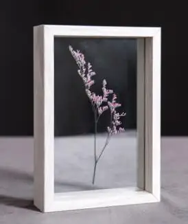 White SUFEILE HD Стеклянная фоторамка DIY Образец растения фоторамка Деревянная креативная декоративная рамка 10 дюймов/8 дюймов D50 - Цвет: White