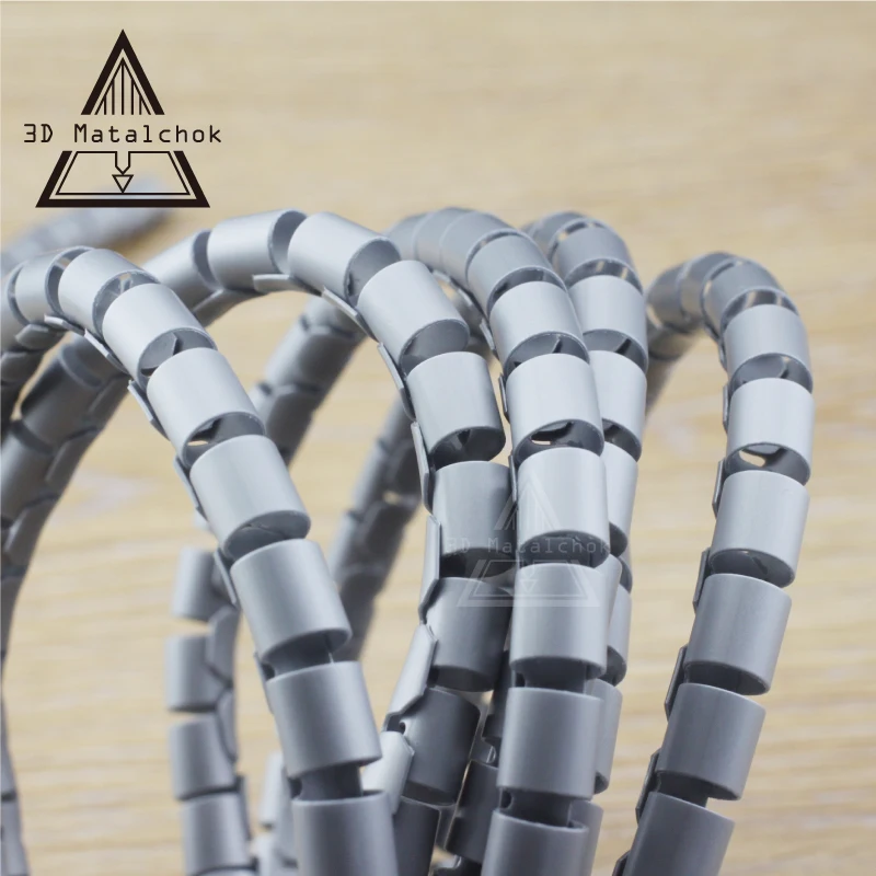 Детали для 3D принтера, Черная спираль, RepRap, огнезащитная пленка, диаметр 8 мм, Корпус кабеля, рукава для обмотки труб, лента для обмотки