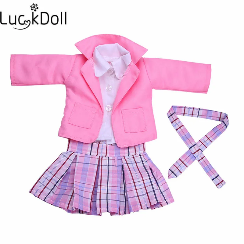 Luckdoll Лидер продаж кукла Униформа платье принцессы 4 шт.+ обувь для 18 дюймов американская кукла аксессуары Лучшие подарки на Рождество