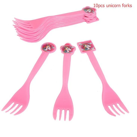 unicorn fork Баннер единорог с днем рождения баннер для вечеринки в честь Дня Рождения украшения Дети Единорог украшения поставки Единорог вечерние баннер флаг - Цвет: unicorn fork