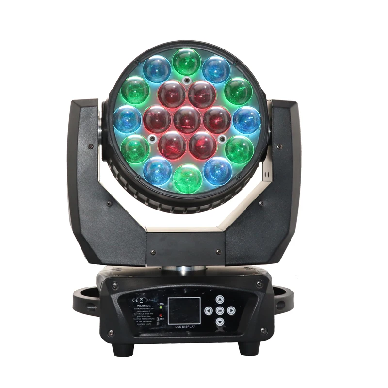 stage light equipment 19X15 zoom led movable head wash high brightness dj show lighting for club bar wedding concert | Лампы и